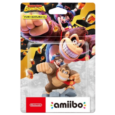  Nintendo amiibo 咚奇剛 蕉力全開 - 咚奇剛 & 波琳